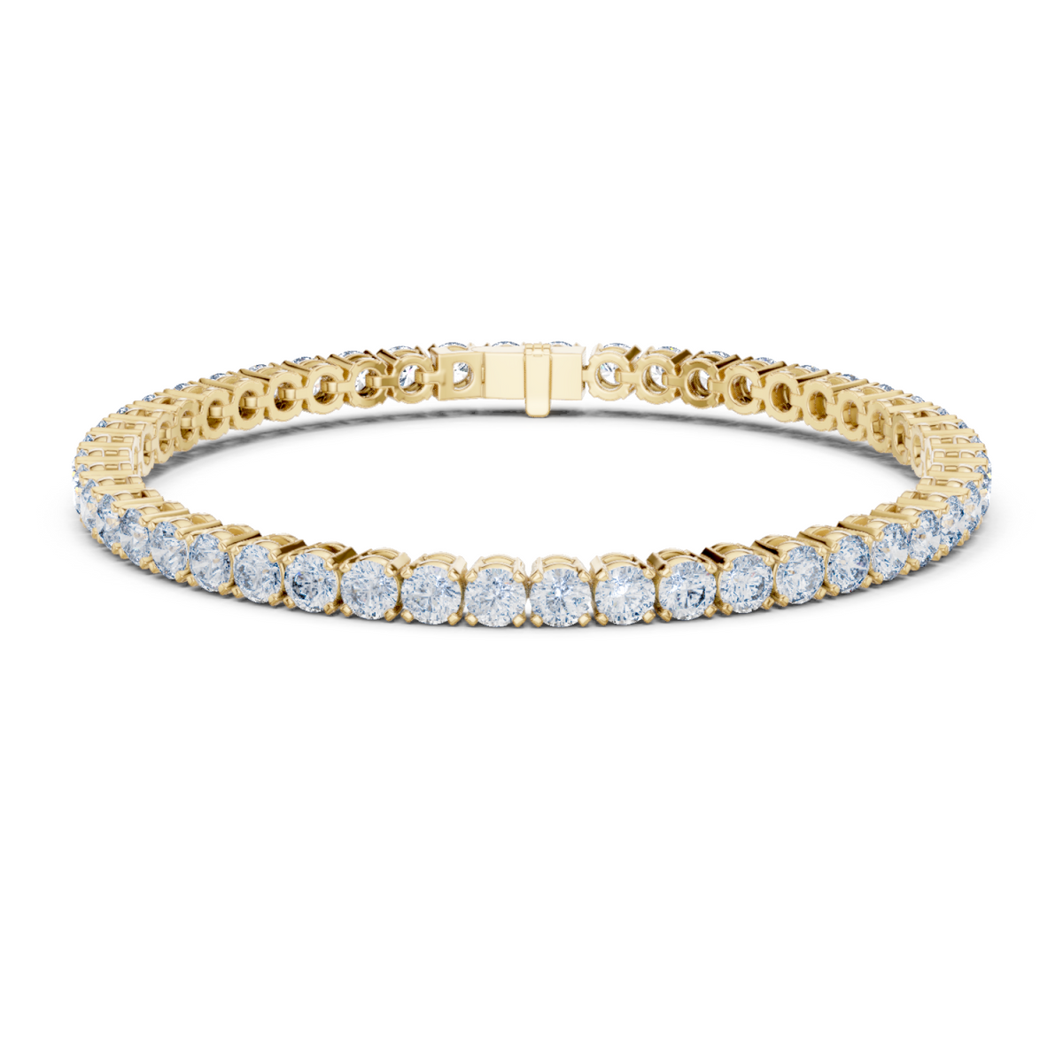 Classic Four-Prong Round Tennis Bracelet