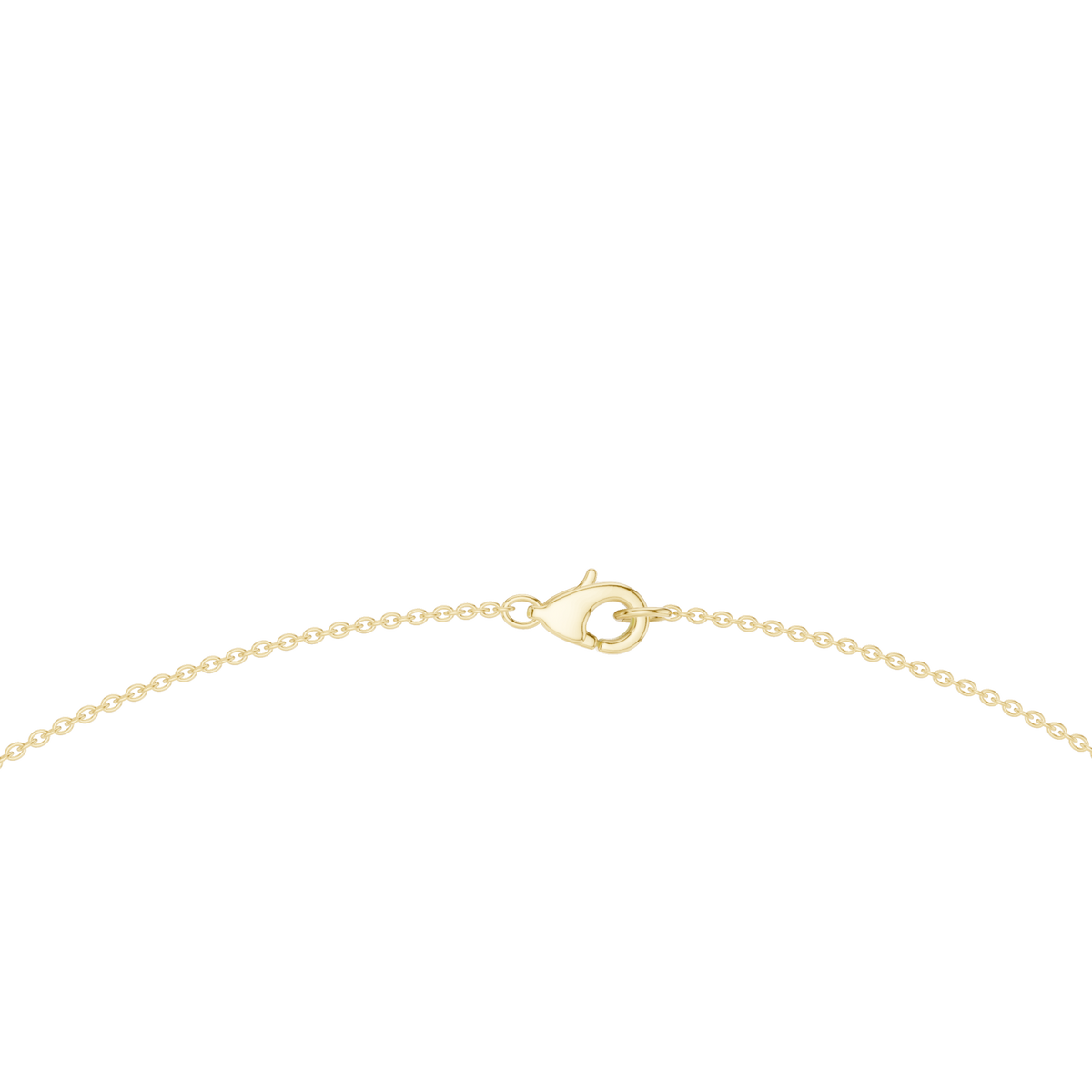 Pear and round diamond fringe necklace yellow gold detail view