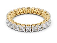 U-Prong Round Eternity Band - Gold
