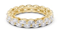Two-Row Marquise Eternity Band - Gold