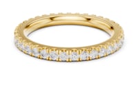Round Shared-Prong Full Eternity Band — Small