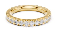 Round Shared-Prong Full Eternity Band — Large