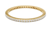 Micro Bead-Set Slim Full Eternity Band - Gold