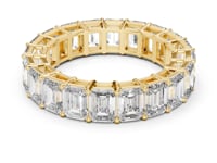 Emerald Cut Full Eternity Band - Gold