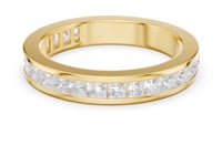 Channel-Set Princess Full Eternity Band - Gold
