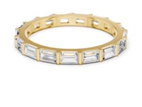 Baguette Bar-Set Full Eternity Band - Gold