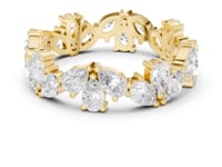Alternating Pear Eternity Band - Gold