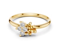 Petite Floret Cluster Ring - Gold
