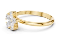 Pear Petal Blossom Ring - Gold