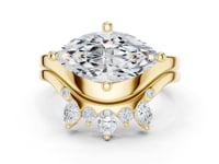 Marquise Scatter Band Ring - Gold