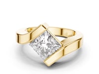 Princess Wrap Tension Ring for Him - Gold