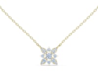 Snowflake Cluster Pendant - Gold
