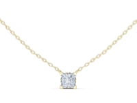 Princess Solitaire Pendant - Medium - Gold