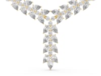 Pear Cluster Y-Drop Necklace - Gold