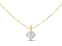Kite Princess Solitaire Pendant - Large - Gold