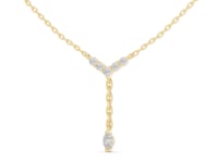 Chevron Y-Drop Necklace - Gold