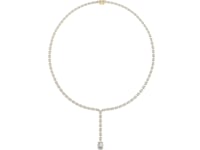 Graduated Oval Y-Drop Necklace - Gold