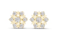 Star Frame Cluster Studs - Gold