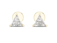 Signature Trillion Solitaire Studs - Gold