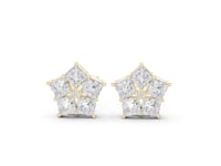 Princess Star Cluster Studs - Gold