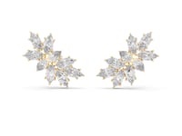 Marquise Leaf Cluster Climbers - Gold