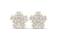 Marquise Daisy Cluster Studs - Gold