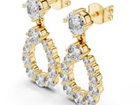 Open Teardrop Drops - Gold