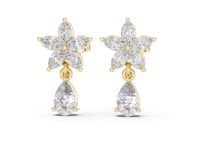 Marquise Star Pear Drops - Gold