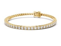 Classic Round Tennis Bracelet - Gold