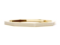 Octagonal Pave Bangle - Gold