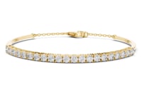 Round Demi Bangle - Gold