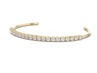 Open Round Cuff Bracelet - Gold