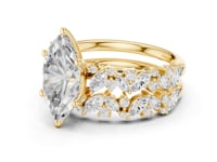 Marquise Cluster Bridal Set - Gold