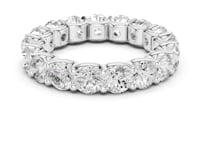 Round U-Prong Full Eternity Band - White Gold