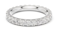 Round Shared-Prong Full Eternity Band — Large