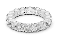 Round Shared-Prong Eternity Band - White Gold