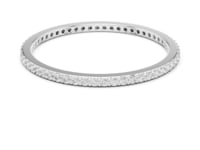 Micro Bead-Set Slim Full Eternity Band - White Gold