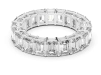 Emerald Cut Full Eternity Band - White Gold