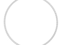 Four-Prong Round Tennis Necklace - White Gold