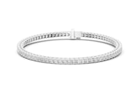 Princess Channel Tennis Bracelet - White Gold
