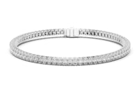 Classic Oval Tennis Bracelet - White Gold